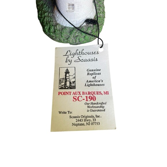 SCAASIS Originals Lighthouse Point Au Barques, MI SC-190 6”x6”x2.5” - Picture 6 of 6